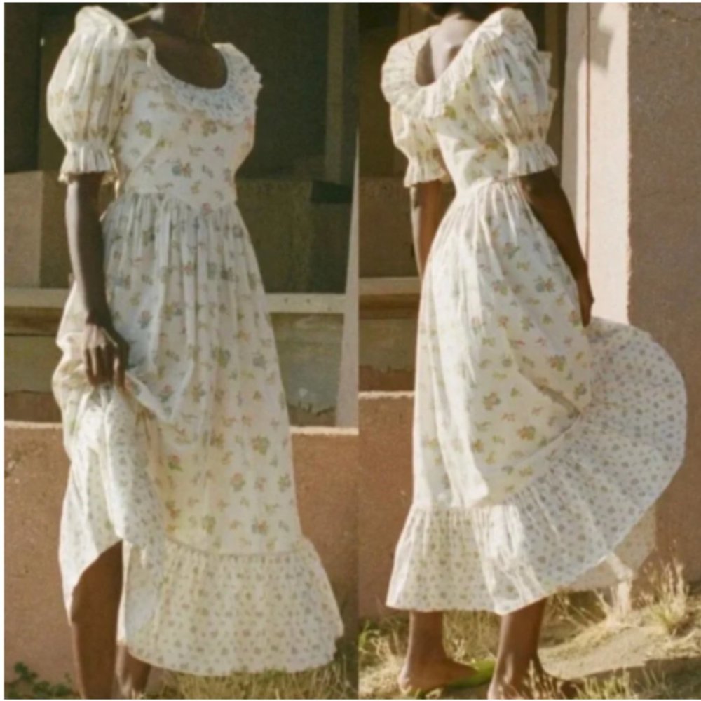 Doen Lupine Dress in Dilys Posy, Size M